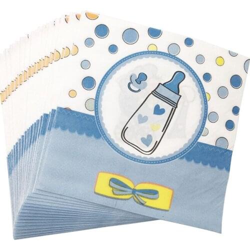 New Blue Baby Boy Birthday Party Decoration Kids Fork Plate Cup Napkin Baby Shower Supplies Party Favor Disposable Tableware