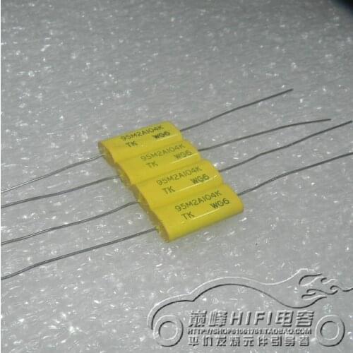 1pcs/1lot Japan TK Eastcom 100v0.1uf 100nf 95M 2A104K copper foot axial film coupling capacitor
