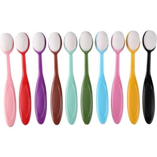 10pcs Colorful Ink Brush Smooth Blending Brushes Drawing Painting Flat Brushes Kit For DIY Scrapbooking Cards Making Ink Tools