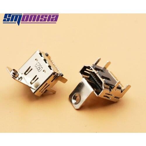 Smonisia 100PCS HDMI-compatible HD Interface Female Connector HD Transmission Socket 19PIN SMT FOR notebook tablet PC