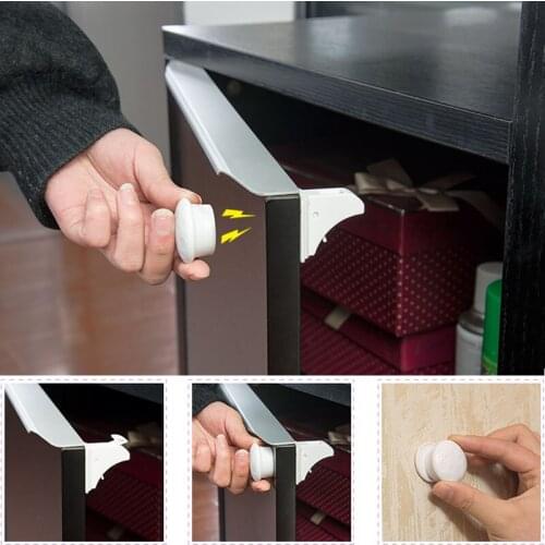 12Pcs Magnetic Children Safety Locks Baby Security Cabinet Drawer Door Locks Kids Invisible Lock Children Baby Safety Protection