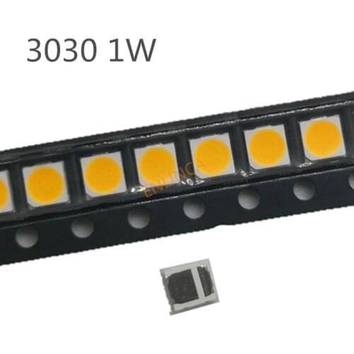 50-200PCS Back-light TV 3030 SMD LED Diodes TV Backlight 1W 3V Cold White LED Diodo LCD Back light Television Backlit Repair