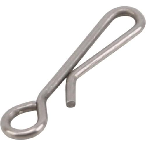 50pcs Hanging Snap Tackle Connector Stainless Steel Fishing Accessories Lure Line Hook Fish Carp Tool Pin Rig Sea Solid Rings