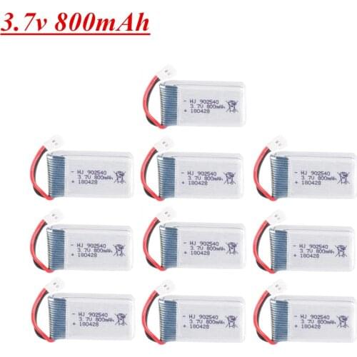 3.7V 800mAh Lipo Battery 902540 for Syma X5 X5C X5C-1 X5S X5SW X5SC V931 H5C CX-30 CX-30W RC Quadcopter Drone Spare Parts