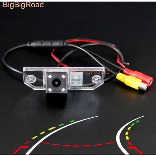 BigBigRoad Car Intelligent Dynamic Track Rear View Camera For Ford Mondeo C-Max C Max Focus Sedan 2 3 2008 2009 2010 2011 2012