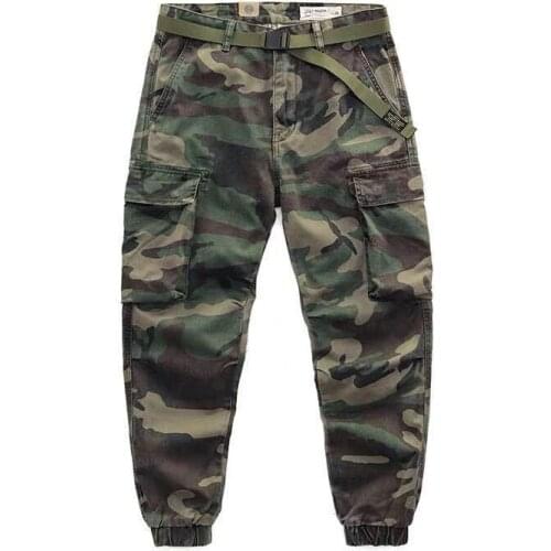 2020 Harajuku Men Streetwear Pockets Cargo Pants Men Camouflage Casual Jogger Fashion Trousers Harem Joggers