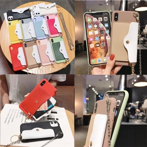 Cute With Lanyard Neck Strap Crossbody Bags Case For Huawei Honor Y8S 9X 30 Lite P40 Pro Plus Play 4 4T Pro 30S 9A 9C Soft Case