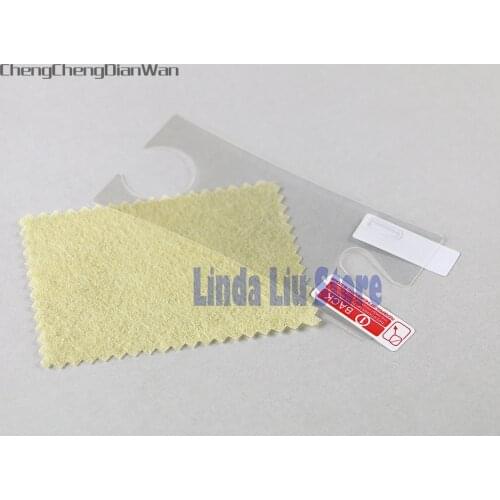 ChengChengDianWan For Gameboy Micro Clear Screen Protector Cover Plus Clean Cloth For GBM LCD Screen Protector Film 2pcs/lot