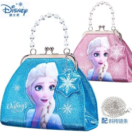 Disney Frozen 2 Childrens Plush Wallet Messenger Bag Little Girl Cute Cartoon Small Bag Trend Disney Girls Bags Queen Elsa