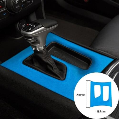 For Dodge Charger 2016-2021 Alcantara Suede Wrap Car Gears Panel Strip Cover Trim Sticker Internal Accessories Car-Styling