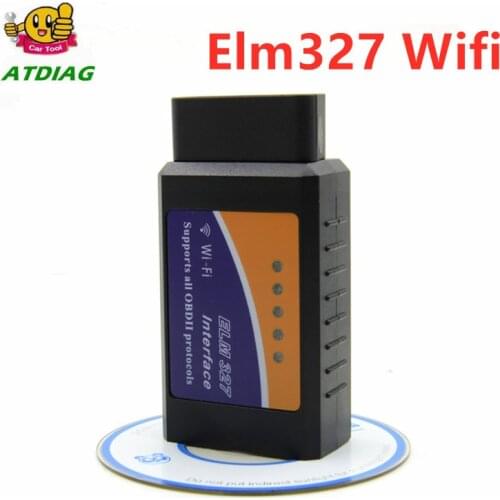 ELM327 OBD2 WIFI V1.5 Supports Android/iOS Car Diagnostic Tool With PIC18F25K80 ELM 327 Diesel Cars Code Scanner