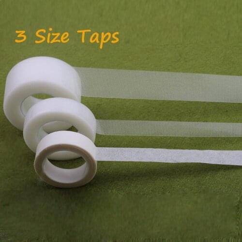 2 Rolls Professional Under Tape False Eyelashes Extension Tools PE&No-Woven Taps Eyelash Extension Supply Micropore Polyethylene