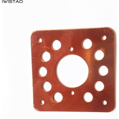 IWISTAO 1.5MM Thick Tube Copper-plated Shock Absorber Plate Shockproof Liner for KT88 EL34 6N8 Free Shipping