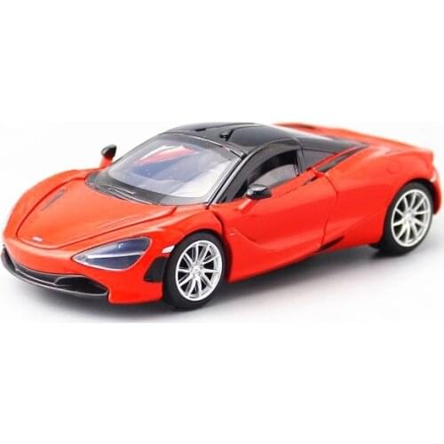 JACKIEKIM/1:32 Scale/Diecast Metal Toy Model/Mclaren 720S/Sound & Light Car/Doors Openable/Educational Collection/Gift For Kid