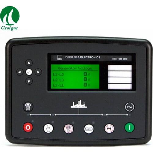 Deep sea DSE7420 Generator Controller with Remote communications (RS232, RS485, Ethernet, Modbus, RTU/TCP)