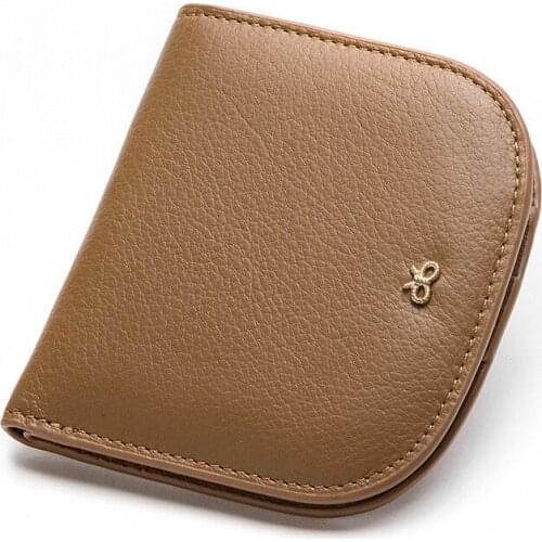 2021 Hot Genuine Leather Wallet Female Famous Brand Wallet Case Fashion Cow Leather Purse