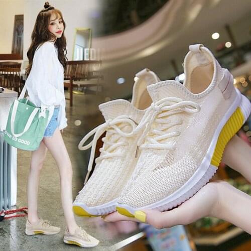 Breathable mesh sneakers women casual sport shoes 2020 lightweight female running shoes sweat-absorbant non-slip ladies trainers