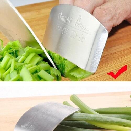 Kitchen Stainless Steel Vegetable Cutter Hand Protector Shredded Slice Finger Protector Protect Vegetable Cutter Hand Protector