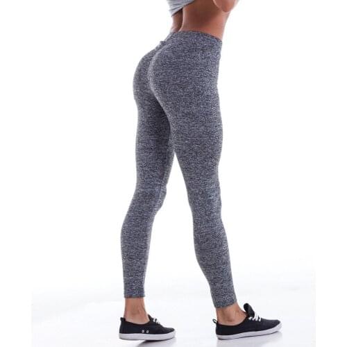 LIBERJOG Women Fitness Pants Running Exercise Slim Leggings Female Elastic Knitted Push Up Hips Sports Skinny Bodybuilding Pants