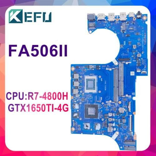 KEFU DA0BKXMB8D0 Motherboard For ASUS FA506II FA506I FA506IH FA506 Laptop Motherboard Tested 100% work original GTX1065TI-4G R7