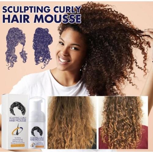 30ml No Flaking Hair Curl Mousse Shaping Curly Styles Natural Curl Boost Sculpting Hair Bounce Cream for Female