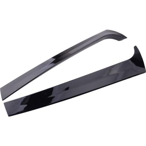 New 2pcs Rear Window Side Vertical Wing Canard Spoiler Splitter Trim Cover Fit For VW Touareg 2011 2012 2013 2014 2015 2016 2017