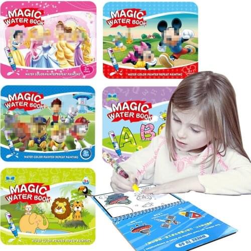 Wholesales Magic Water Picture Book Can Be Used Repeatedly Water Painting Childrens Graffiti Book Coloring Books for Kids Art
