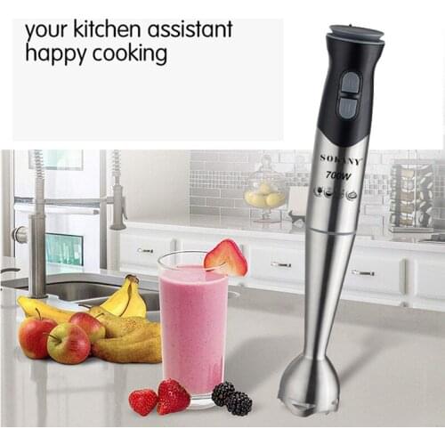SOKANY Portable 2 Speed Stainless Steel Electric Blender Fruit Vegetable Nut Juice Smoothie Baby Food Mixer Kitchen Hand Blender