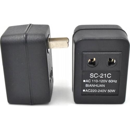 AC 220V to 110V/110V to 220V AC Power Voltage Converter 20W Adapter Travel Transformer Regulator can CSV