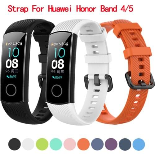 Strap For Huawei Honor Band 4 sport Bracelet Fitness Loop Smart Watch Wrist Strap ,for HUAWEI Honor Band 5 Silicone Watch band
