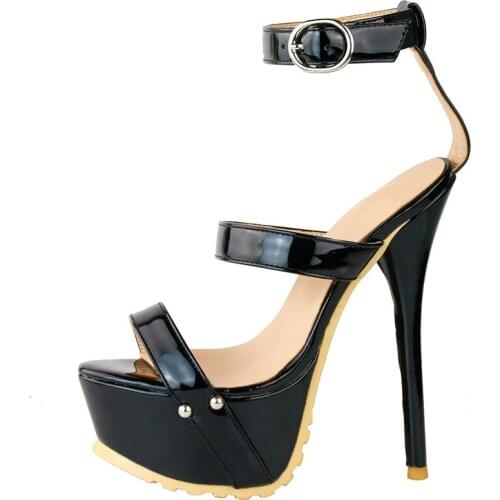 Stiletto Sandals 17CM Platform High Heel Sandals Fashion Open Toe Gladiator Sandal Summer Platform Sexy Sandal Shoes