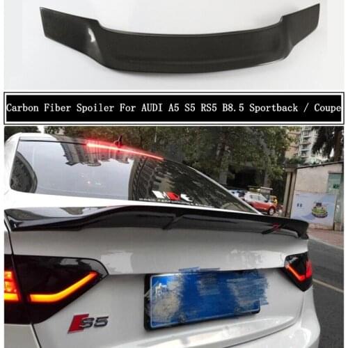 Carbon Fiber Spoiler For AUDI A5 S5 RS5 B8.5 2012 2013 2014 2015 2016 Wing Lip Spoilers High Quality R Car Accessories