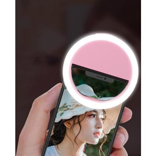 LED Selfie Ring Portable Mobile Phone Clip Led Lens Light Lamp led Beauty Lighting Night Darkness Selfie for Cell Phone Camera