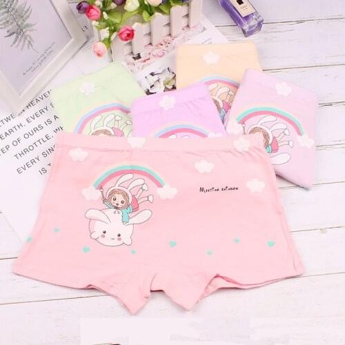 New childrens underwear, big boy boxer pants, cartoon printing girl, 9-11-12-13 year old student boxer shorts