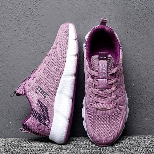 Women Lightweight Sneakers Running Shoes Outdoor Sports Shoes Breathable Mesh Comfort Running Shoes Sneakers Tenis Feminino