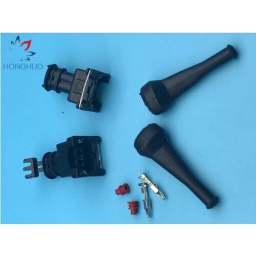 10pcs/lot TYCO AMP Junior Power Timer 2 Way Fuel Injector Connector EV1 282189-1