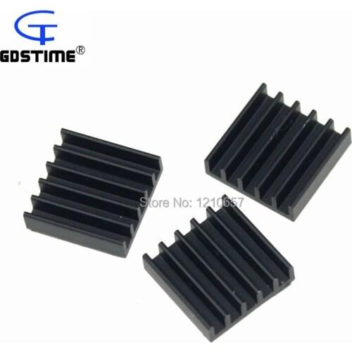 1000pcs lot 14mm 14x14x4mm Adhesive Aluminum Heatsink Cooling For Computer Chip IC