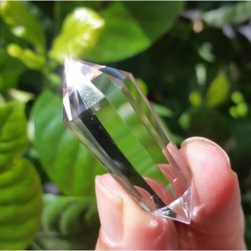 20g 12Sided Natural white Double Terminated Vogel Inspired Crystal Wand