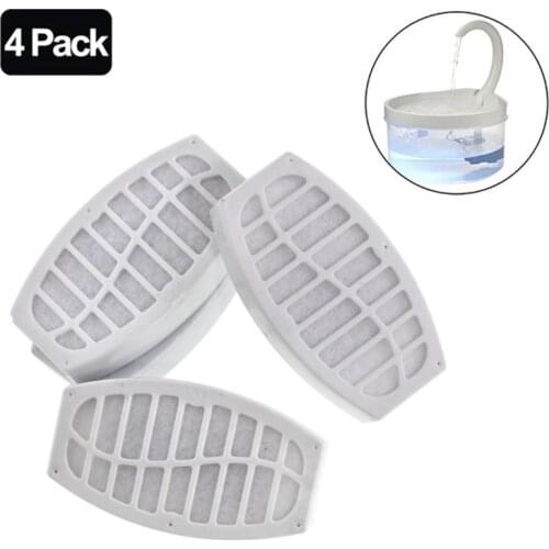 4Pcs/Set Replaced Activated Carbon Filter For Pet Water Dispenser Activated Carbon Filter Cat Water Drinking Fountain Dispenser