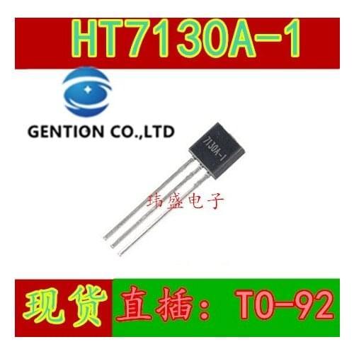 50PCS HT7130 HT7130A HT7130-1 TO92 three-terminal voltage regulator chip/regulator tube in stock 100% new and original