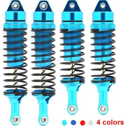 Aluminium Alloy Shock Absorber Assembled Full Metal Big Bore Shocks Front & Rear for Traxxas 1/10 Slash 4x4 / Rally 4X4 RC Car