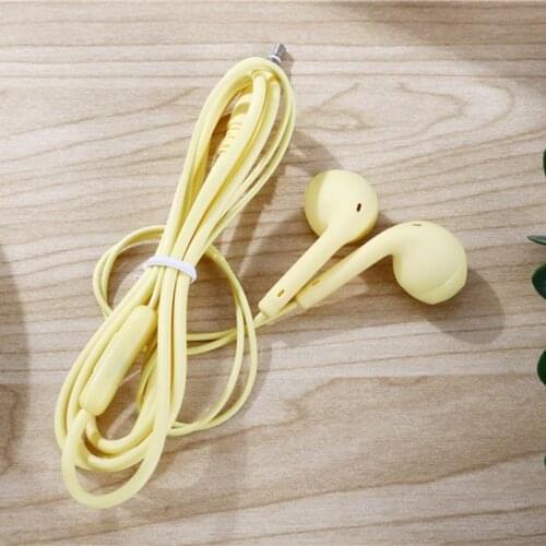 Macaron color wired sports headset in-ear 3.5mm interface can be used with mobile phone 1.2m music line control headset