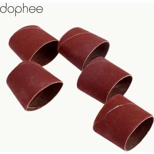 Dophee 10Pcs Dremel Accessories 38mm Sanding Band 80 Grit Drum Sanding Kit for Dremel Nail Drill Bits File Machine Abrasive Tool