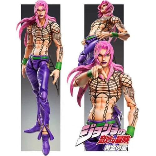 15cm JoJos Bizarre Adventure Anime Roles Diavolo Movable PVC Action Figure Material Joints Models Collection Ornaments Gifts