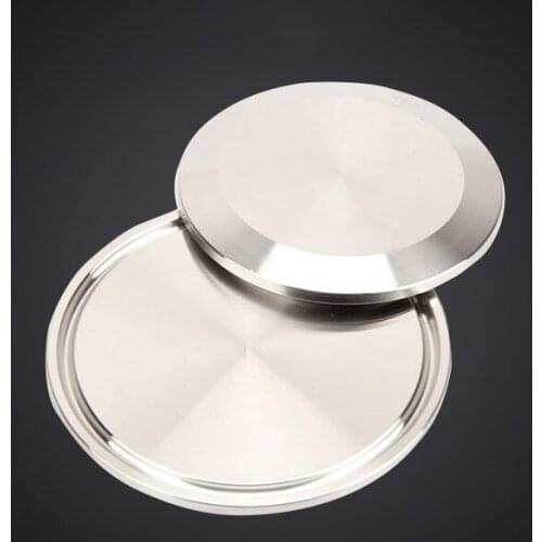 4" OD 102mm SS304 Sanitary Blind Disk Flange End Caps Block Pipe Fittings fits 4" Tri Clamp in Pipe Fittings