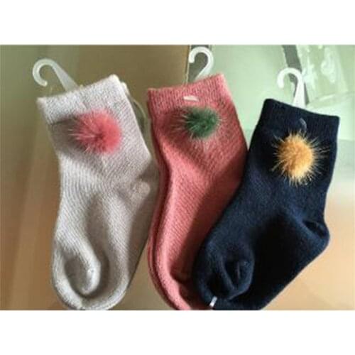 Cotton Socks Mixed Color Ball Cotton Socks Floor Socks Girls Wogirls Socks
