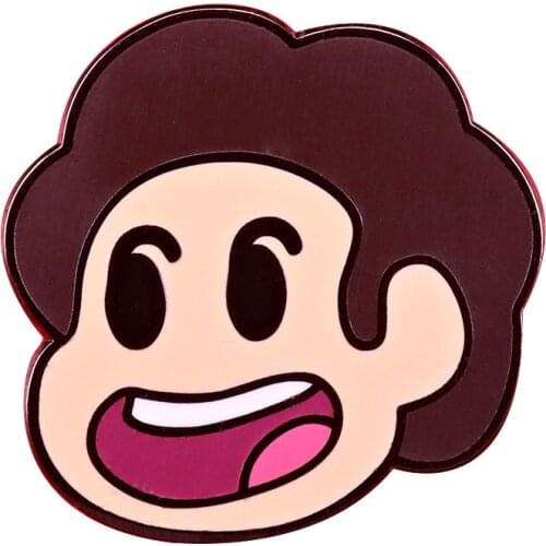 HOSENG Cartoon Steven Movie Brooch Alloy Spring New Lapel Enamel Pin For Women Children Backpack Luxury Jewelry Gift HS_443