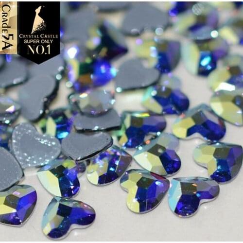 Crystal Castle Hotfix Crystal 5A Best Rhinestone Flatback Steentjes Beads Strass Hot Fix Clear White AB Rhinestones For Clothes