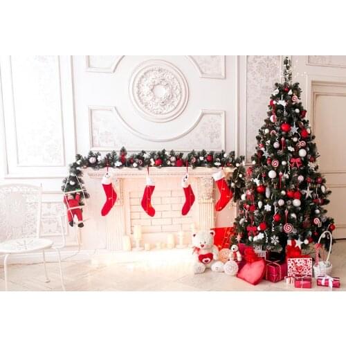 Mehofond Christmas Photography Backdrop Christmas Decoration Photo Background Birthday Party Backdrop Photocall Photo Studio