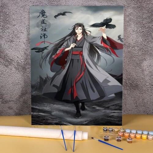 Mo Dao Zu Shi DIY Paint By Numbers Set Oil Paints 40*50 Paiting By Numbers Home Decor Crafts Adults Drawing